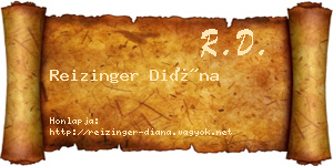 Reizinger Diána névjegykártya